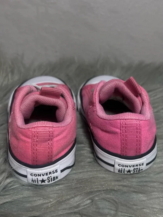 Converse CHUCK TAYLOR ALL STAR OX CORE - TODDLER Pink Low Top Sneaker Sz 5 - Picture 6 of 9